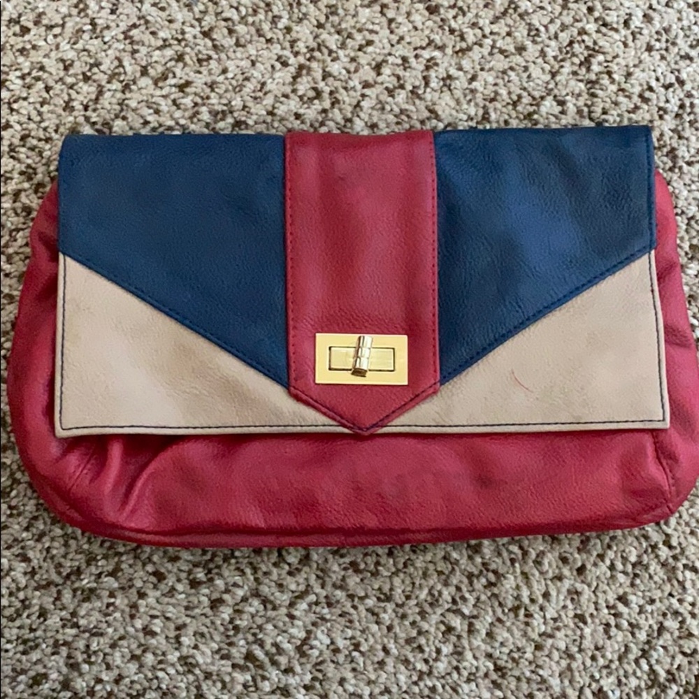 Vintage Color block clutch Crossbody Old Navy